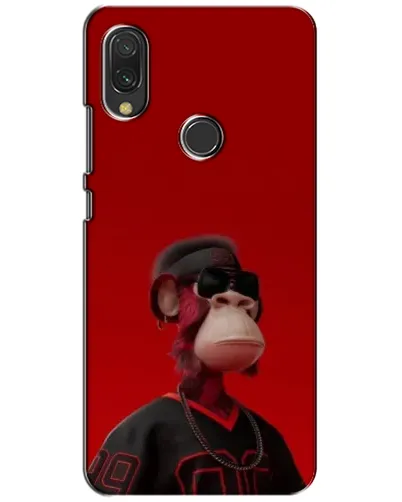 Чохол для Xiaomi Redmi 7 з картинкою «Bored Ape в червоному»