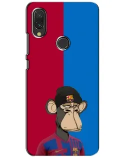 Чохол для Xiaomi Redmi 7 з картинкою «Bored Ape — фанат Барси»