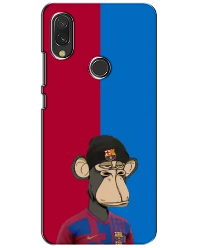 Чохол для Xiaomi Redmi 7 з картинкою «Bored Ape — фанат Барси»