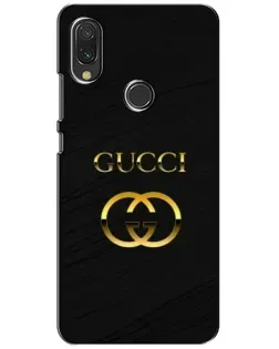 Чохол для Xiaomi Redmi 7 з картинкою «Золотий логотип Gucci»