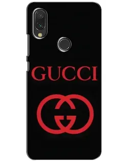 Чохол для Xiaomi Redmi 7 з картинкою «Gucci — червоний логотип»