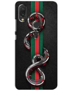 Чохол для Xiaomi Redmi 7 з картинкою «Gucci — змія на смузі»