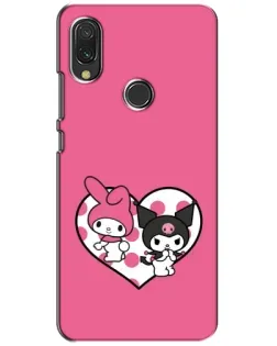Чохол для Xiaomi Redmi 7 з картинкою «Kuromi та My Melody»