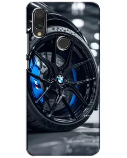 Чохол для Xiaomi Redmi 7 з картинкою «Колесо BMW зблизька»