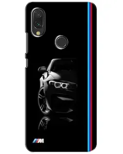 Чохол для Xiaomi Redmi 7 з картинкою «Силует BMW в темряві»