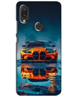 Чохол для Xiaomi Redmi 7 з картинкою «BMW — золота емблема»