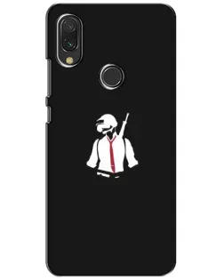 Чохол для Xiaomi Redmi 7 з картинкою «PUBG — силует воїна»