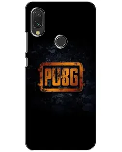 Чохол для Xiaomi Redmi 7 з картинкою «PUBG — золотий логотип»
