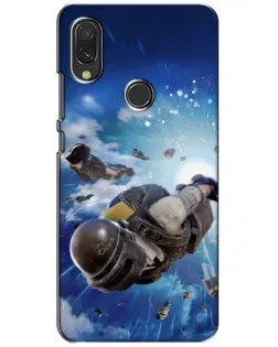 Чохол для Xiaomi Redmi 7 з картинкою «Десант PUBG — стрибок»