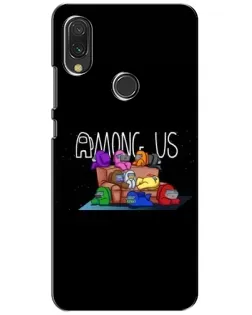 Чохол для Xiaomi Redmi 7 з картинкою «Логотип Among Us»