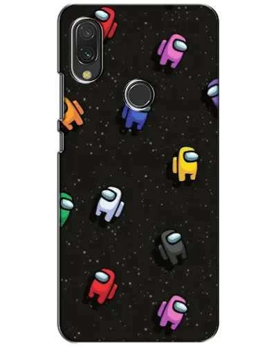 Чохол для Xiaomi Redmi 7 з картинкою «Космічний патерн Among Us»