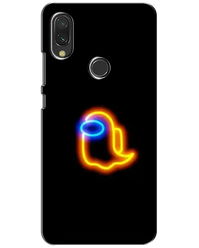 Чохол для Xiaomi Redmi 7 з картинкою «Among Us неонове сяйво»