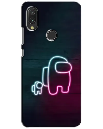 Чохол для Xiaomi Redmi 7 з картинкою «Among Us неон-арт»
