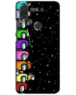 Чохол для Xiaomi Redmi 7 з картинкою «Команда Among Us»