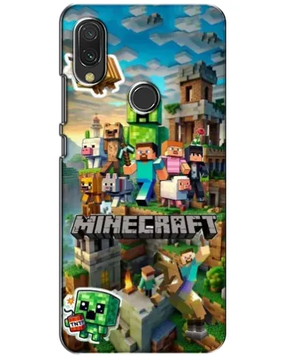 Чехол для Xiaomi Redmi 7 с картинкой «Замок Minecraft»