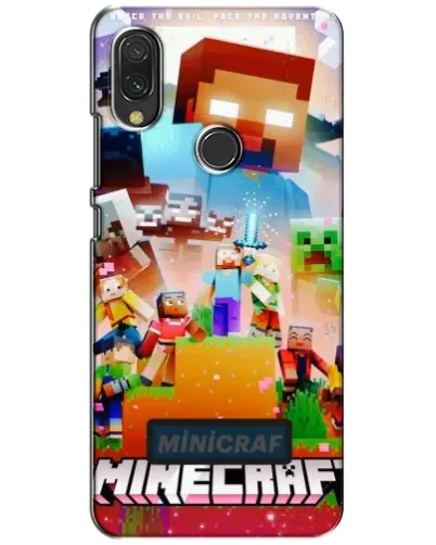Чехол для Xiaomi Redmi 7 с картинкой «Minecraft герои игры»