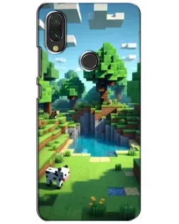 Чехол для Xiaomi Redmi 7 с картинкой «Minecraft летний день»