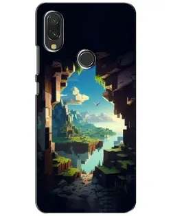 Чехол для Xiaomi Redmi 7 с картинкой «Вид из пещеры»