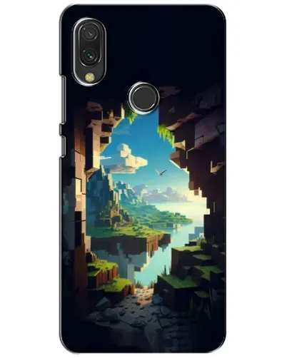Чехол для Xiaomi Redmi 7 с картинкой «Вид из пещеры»