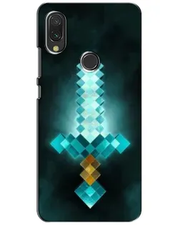 Чехол для Xiaomi Redmi 7 с картинкой «Алмазный меч неон»
