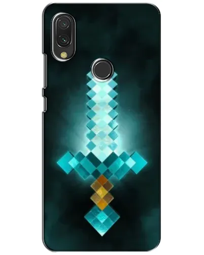 Чехол для Xiaomi Redmi 7 с картинкой «Алмазный меч неон»