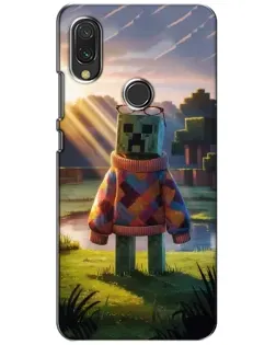 Чехол для Xiaomi Redmi 7 с картинкой «Крипер в свитере»