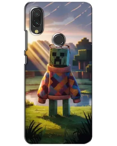 Чехол для Xiaomi Redmi 7 с картинкой «Крипер в свитере»