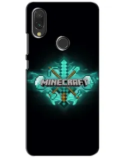 Чехол для Xiaomi Redmi 7 с картинкой «Minecraft Diamond лого»