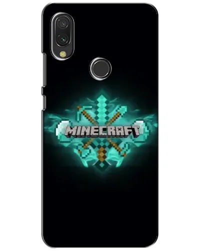 Чехол для Xiaomi Redmi 7 с картинкой «Minecraft Diamond лого»