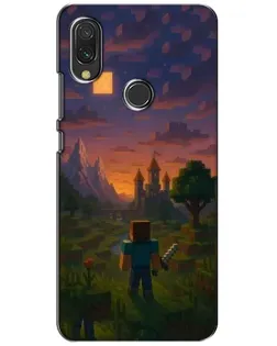 Чехол для Xiaomi Redmi 7 с картинкой «Стив у башни»