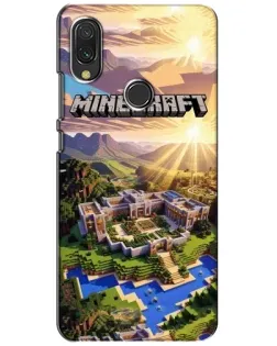 Чехол для Xiaomi Redmi 7 с картинкой «Minecraft панорама»