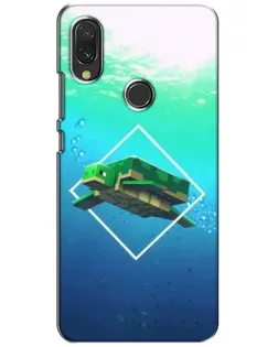 Чохол для Xiaomi Redmi 7 з картинкою «Черепаха Minecraft»