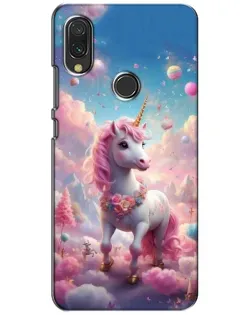 Чехол для Xiaomi Redmi 7 с картинкой «Единорог среди облаков»