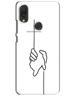 Чехол для Xiaomi Redmi 7 с картинкой «Рука держит» Чехол для Xiaomi Redmi 7 с картинкой «Рука держит»