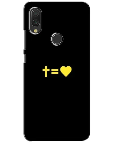 Чехол для Xiaomi Redmi 7 с картинкой «Сердце и Крест»