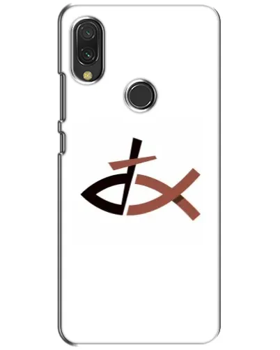 Чехол для Xiaomi Redmi 7 с картинкой «Рыба и крест»