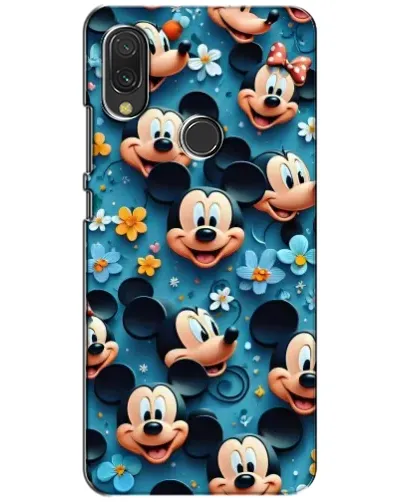 Чехол для Xiaomi Redmi 7 с картинкой «Паттерн Микки и Минни»