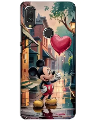 Чехол для Xiaomi Redmi 7 с картинкой «Микки и шарик-сердце»