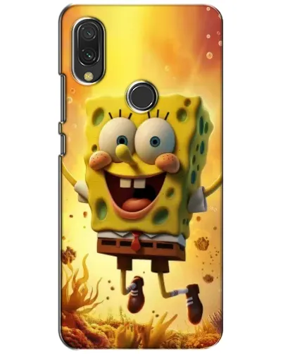 Чохол для Xiaomi Redmi 7 з картинкою «Губка Боб стрибає»