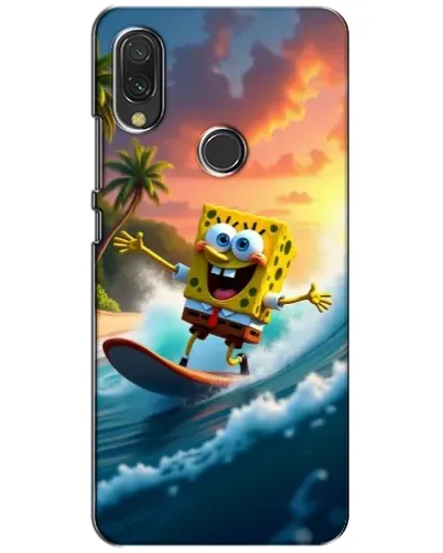 Чохол для Xiaomi Redmi 7 з картинкою «Губка Боб серфінгіст»