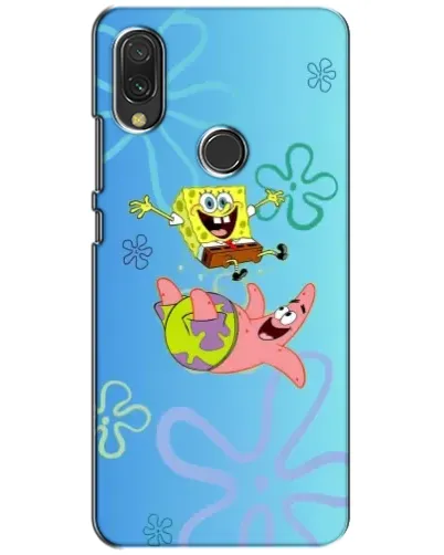 Чохол для Xiaomi Redmi 7 з картинкою «Спанч Боб та Патрік»
