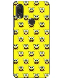 Чохол для Xiaomi Redmi 7 з картинкою «Паттерн Губка Боб»