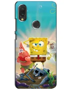 Чохол для Xiaomi Redmi 7 з картинкою «Спанч Боб переможець»