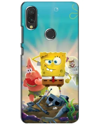 Чохол для Xiaomi Redmi 7 з картинкою «Спанч Боб переможець»