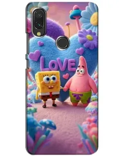 Чохол для Xiaomi Redmi 7 з картинкою «Губка Боб Патрік»