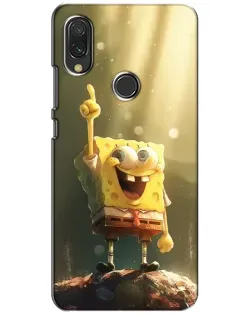 Чохол для Xiaomi Redmi 7 з картинкою «Сяючий Спанч Боб»