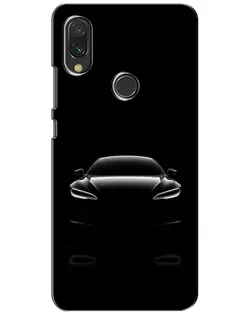 Чохол для Xiaomi Redmi 7 з картинкою «Силует Tesla Night»