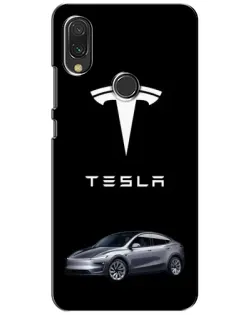 Чохол для Xiaomi Redmi 7 з картинкою «Tesla Model Y»