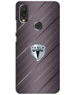 Чохол для Xiaomi Redmi 7 з картинкою «Металева текстура Tesla»