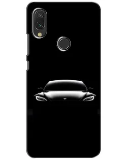 Чохол для Xiaomi Redmi 7 з картинкою «Фари Tesla Night»